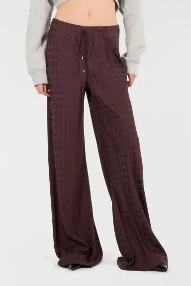 Roberto Cavalli Loose Pants With Mirror Snake Monogram | Thumbnail 2