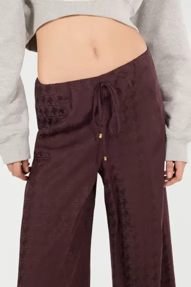 Roberto Cavalli Loose Pants With Mirror Snake Monogram | Thumbnail 4