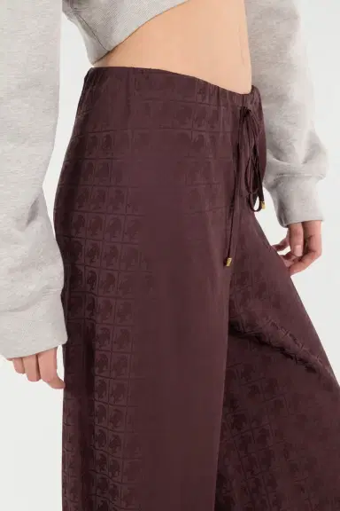 Roberto Cavalli Loose Pants With Mirror Snake Monogram | Thumbnail 5