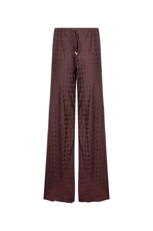 Loose Pants With Mirror Snake Monogram