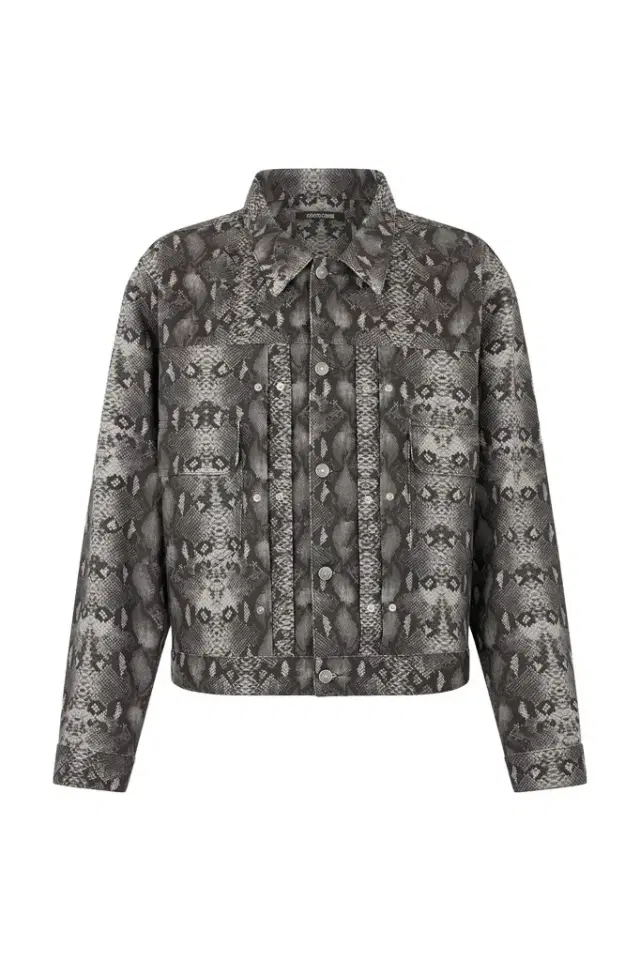 Python Print Denim Jacket