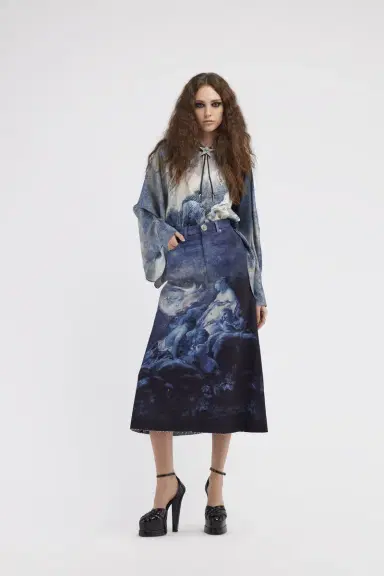 Roberto Cavalli Skirt with Denim Wild Leda print | Thumbnail 5 Roberto Cavalli Skirt with Denim Wild Leda print | Thumbnail 5
