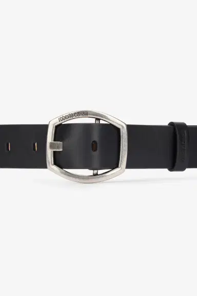 Roberto Cavalli Belt With Branded Geometric Buckle | Thumbnail 4