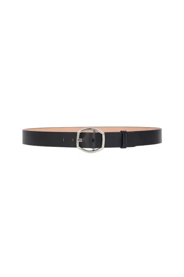 Roberto Cavalli Belt With Branded Geometric Buckle