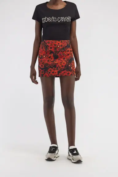 Roberto Cavalli Miniskirt with Flower print | Thumbnail 2