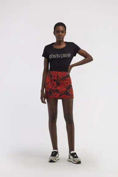 Roberto Cavalli Miniskirt with Flower print | Thumbnail 5