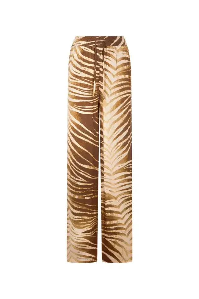 Roberto Cavalli Natural Barb Print Trousers