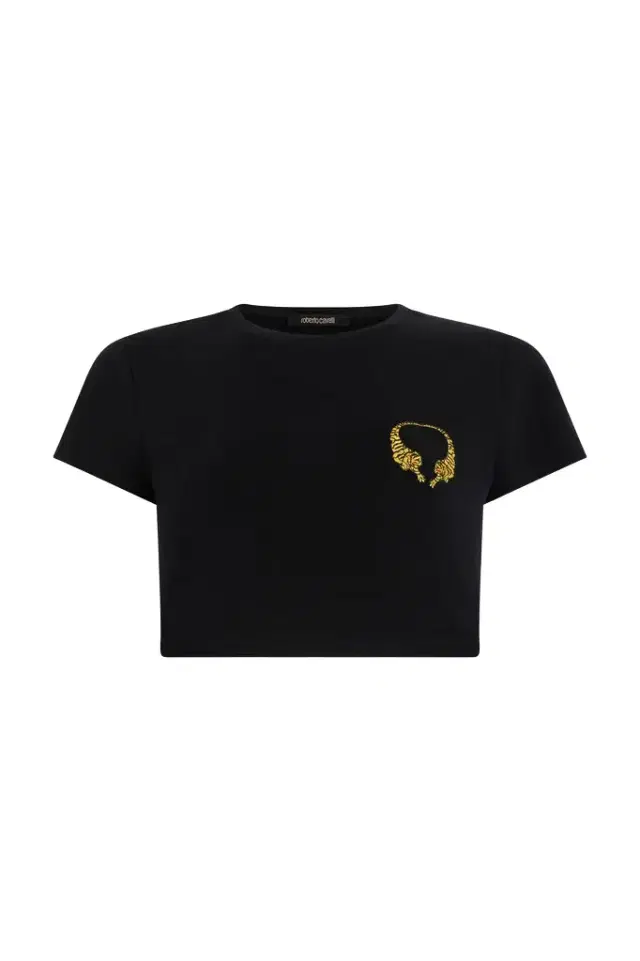 Cotton Crop Top with Tigers