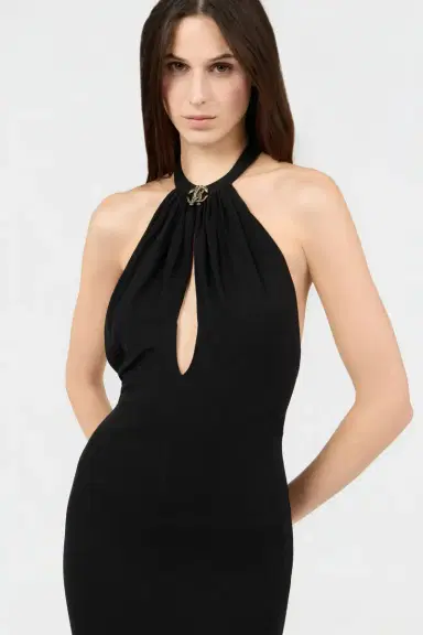 Roberto Cavalli Black Midi Dress | Thumbnail 4 Roberto Cavalli Black Midi Dress | Thumbnail 4