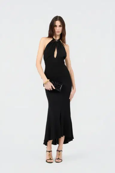 Roberto Cavalli Black Midi Dress | Thumbnail 6 Roberto Cavalli Black Midi Dress | Thumbnail 6