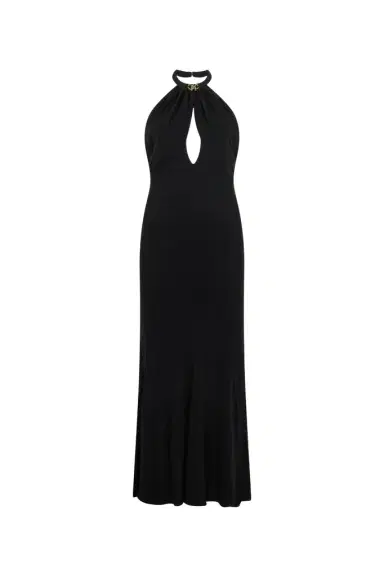Roberto Cavalli Black Midi Dress | Thumbnail 1 Roberto Cavalli Black Midi Dress | Thumbnail 1