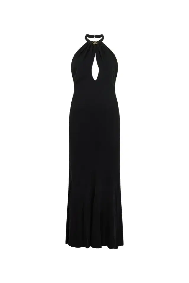 Roberto Cavalli Black Midi Dress
