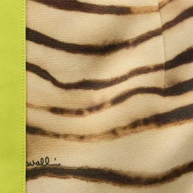 Roberto Cavalli Short Dress With Tiger Skin Print | Thumbnail 4