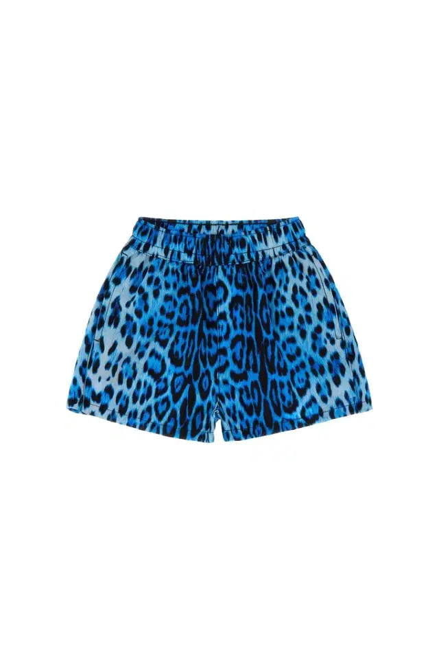 Roberto Cavalli Wild Blue Leopard Shorts