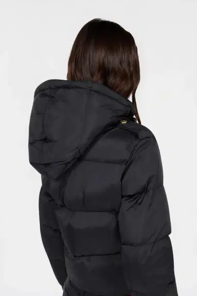 Roberto Cavalli Black Puffer Jacket with Belt | Thumbnail 5 Roberto Cavalli Black Puffer Jacket with Belt | Thumbnail 5