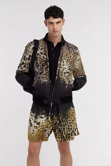 Roberto Cavalli Jaguar Skin print bomber jacket | Thumbnail 2