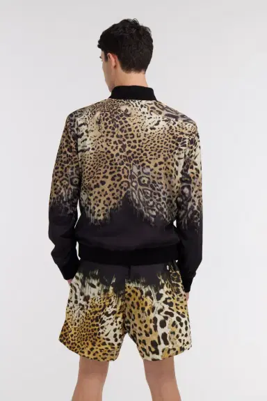 Roberto Cavalli Jaguar Skin print bomber jacket | Thumbnail 3