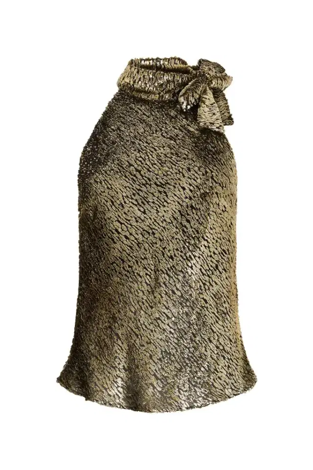 Roberto Cavalli Fil Coupé Top With Leopard Motif