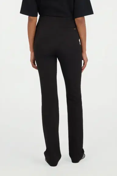 Roberto Cavalli Black Flared Trousers With Buckle | Thumbnail 3
