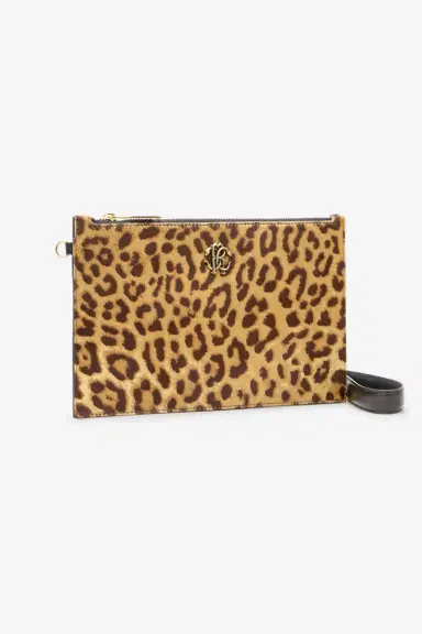 Roberto Cavalli Small Jaguar-Skin Print Clutch | Thumbnail 5
