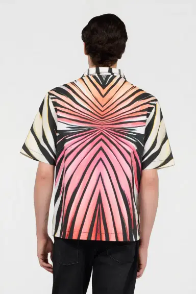 Roberto Cavalli Ray Of Paradise Print Denim Shirt | Thumbnail 3 Roberto Cavalli Ray Of Paradise Print Denim Shirt | Thumbnail 3
