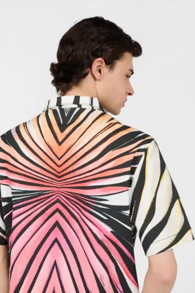 Roberto Cavalli Ray Of Paradise Print Denim Shirt | Thumbnail 5 Roberto Cavalli Ray Of Paradise Print Denim Shirt | Thumbnail 5