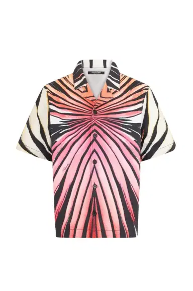 Roberto Cavalli Ray Of Paradise Print Denim Shirt | Thumbnail 1 Roberto Cavalli Ray Of Paradise Print Denim Shirt | Thumbnail 1