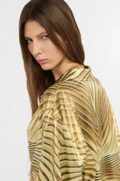 Roberto Cavalli Silk Shirt with Iside Print | Thumbnail 5 Roberto Cavalli Silk Shirt with Iside Print | Thumbnail 5