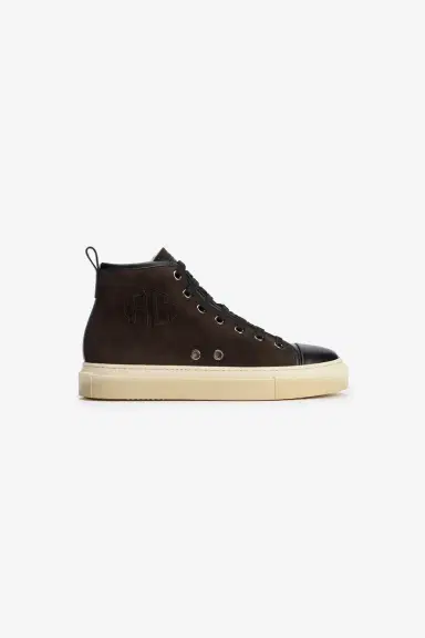 Roberto Cavalli High-top sneakers chocolate with RC monogram | Thumbnail 2