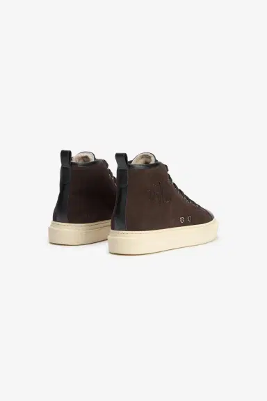 Roberto Cavalli High-top sneakers chocolate with RC monogram | Thumbnail 3