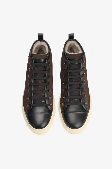 Roberto Cavalli High-top sneakers chocolate with RC monogram | Thumbnail 6