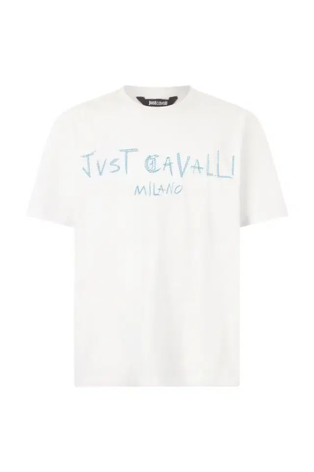 Roberto Cavalli T-Shirt With Top-Stitched Logo