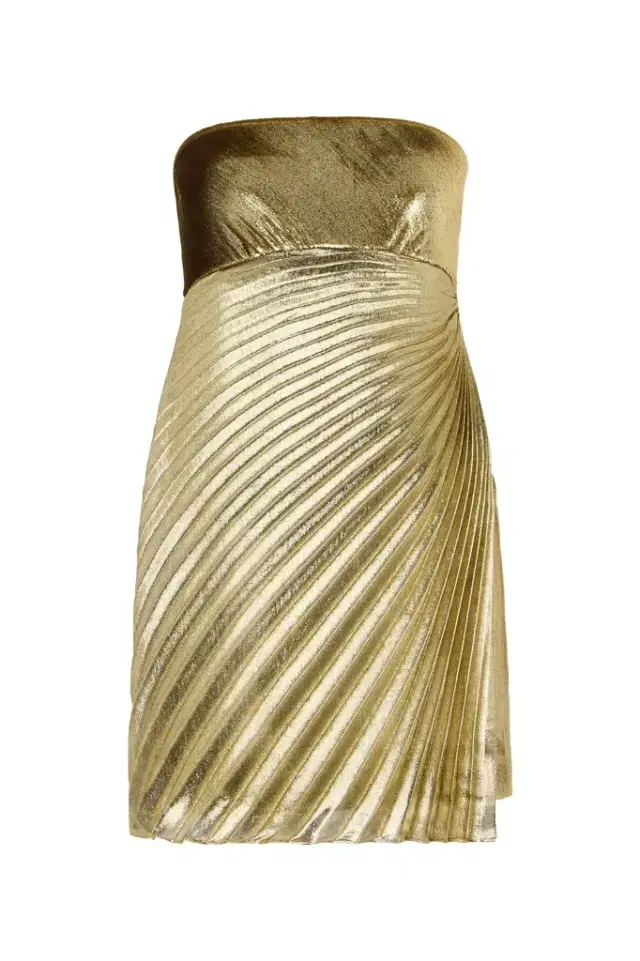 Gold Mini Dress