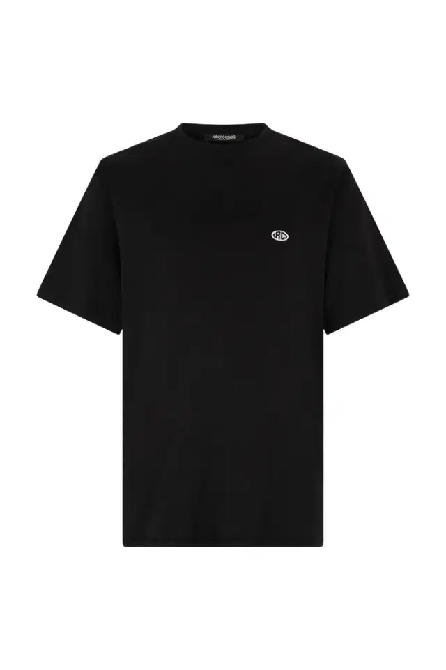 Roberto Cavalli T-Shirt With Logo Patch