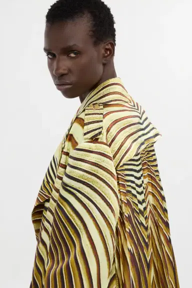 Roberto Cavalli Silk trench coat with Iside print | Thumbnail 6 Roberto Cavalli Silk trench coat with Iside print | Thumbnail 6