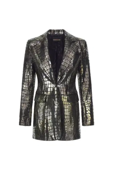 Roberto Cavalli Crocodile Effect Blazer | Thumbnail 1