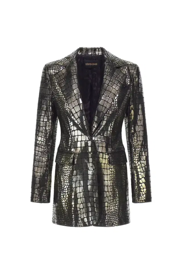 Roberto Cavalli Crocodile Effect Blazer