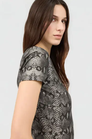 Roberto Cavalli Python Print T-Shirt | Thumbnail 5 Roberto Cavalli Python Print T-Shirt | Thumbnail 5