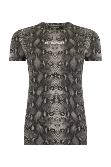 Roberto Cavalli Python Print T-Shirt | Thumbnail 1 Roberto Cavalli Python Print T-Shirt | Thumbnail 1