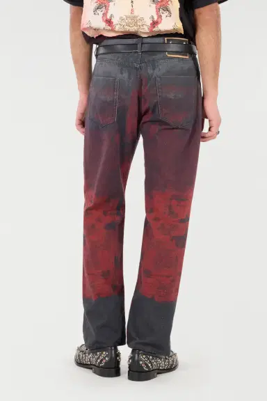 Roberto Cavalli Jeans With A Mottled Print Effect | Thumbnail 3