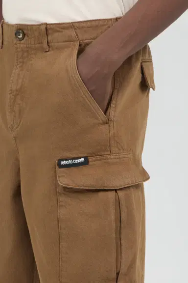 Roberto Cavalli Brown Cargo Bermuda Shorts | Thumbnail 4 Roberto Cavalli Brown Cargo Bermuda Shorts | Thumbnail 4