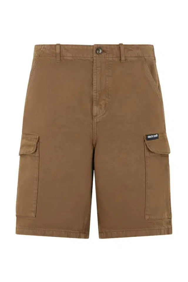 Roberto Cavalli Brown Cargo Bermuda Shorts