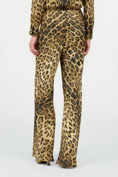 Roberto Cavalli Leopard Print Palazzo Pants | Thumbnail 3