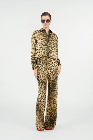 Roberto Cavalli Leopard Print Palazzo Pants | Thumbnail 7