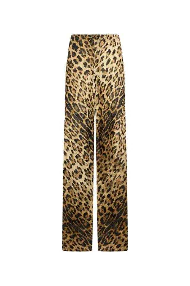 Leopard Print Palazzo Pants