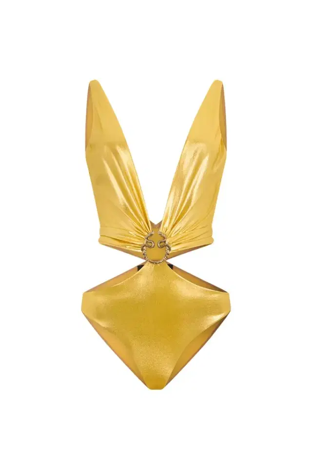 Roberto Cavalli One-piece swimsuit with Serpentine detailing