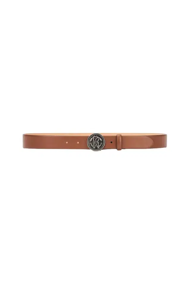 Roberto Cavalli Solid-Color Belt With Mirror Snake Monogram