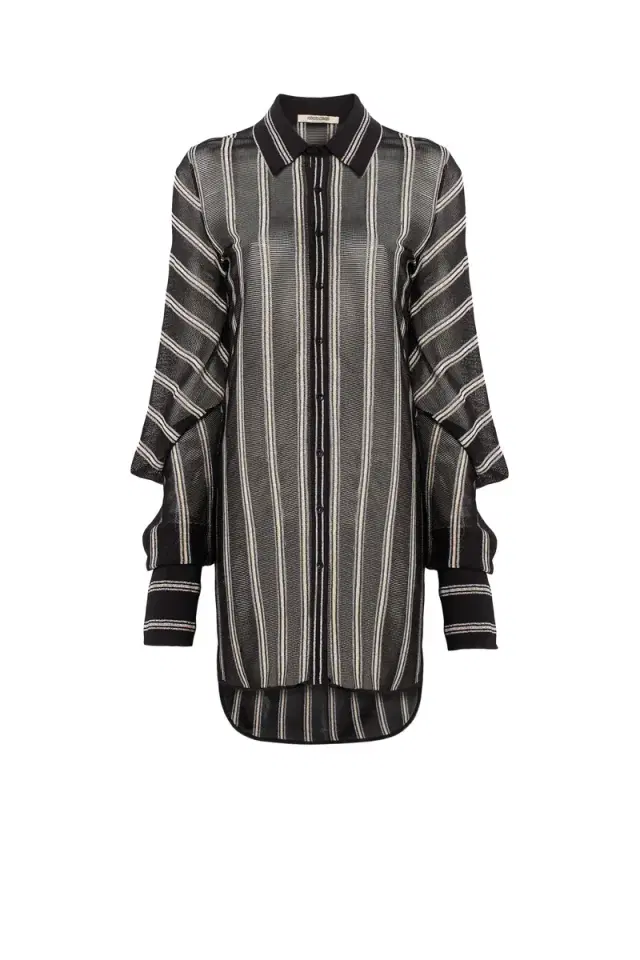 Roberto Cavalli Knitted stripe shirt