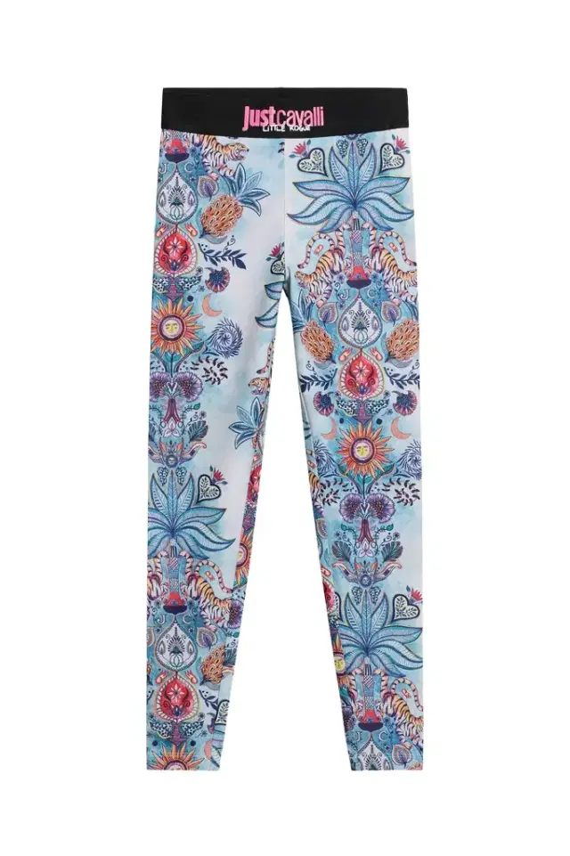 Roberto Cavalli Tropical Garden Print Leggings