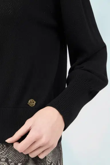 Roberto Cavalli Black Viscose Sweater | Thumbnail 4